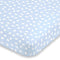 NoJo Super Soft Elephant Fitted Crib Sheet, Blue/White...
