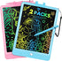 Drawing Tablet, 2pack Lcd Writing Tablet for Kids, Colorful Toddler Doodle Board, Erasable Reusable Electronic Drawing Pads, Educational and Learn...