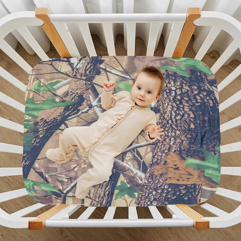 Fitted Crib Sheets for Boys Girls, Soft Breathable Comfortable Military Texture Camo Baby Sheet Set, Crib Sheets Fits Standard Crib and Toddler Ma...