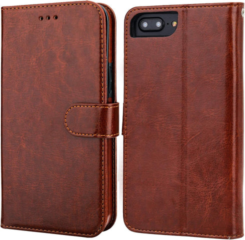 Bocasal for iPhone 7/8 Plus Wallet Case with Card Holder PU Leather Kickstand Shockproof Protective Wrist Strap Flip Cover for iPhone 7/8 Plus 5.5...