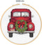 Dimensions Vintage Truck Christmas Counted Cross Stitch Kit, 6" D, White 14 Cnt. Aida 5...