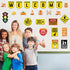 67 Pieces Christian Construction Classroom Decorations Religious Welcome Bulletin Boards Cutouts for Preschool Elementary School Motivational Scri...