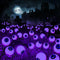 Brizled Solar Halloween Lights, 2 Pack Total 12 LED Halloween Eyeball Lights, 2 Modes Outdoor Halloween Lights, Purple Swaying Firefly Lights, Hal...