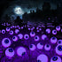 Brizled Solar Halloween Lights, 2 Pack Total 12 LED Halloween Eyeball Lights, 2 Modes Outdoor Halloween Lights, Purple Swaying Firefly Lights, Hal...
