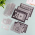 50 Pcs/Set 5 Sizes Stamp & Die Storage Pockets Resealable Clear Plastic Seal Bags Storagefor Cutting Dies Stamp Crafts for DIY Scrapbooking Paper ...