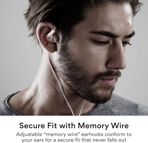 MEE audio M6 Sport Wired Earbuds, in Ear Headphones, 3-Button Remote, Sweatproof Earphones for Running/Gym/Workouts with Memory Wire Earhooks, Hea...