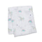 Lulujo Baby 100% Cotton Muslin Swaddle Blanket, 47 x 47-Inches, Rainbows and Unicorns...