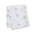 Lulujo Baby 100% Cotton Muslin Swaddle Blanket, 47 x 47-Inches, Rainbows and Unicorns...