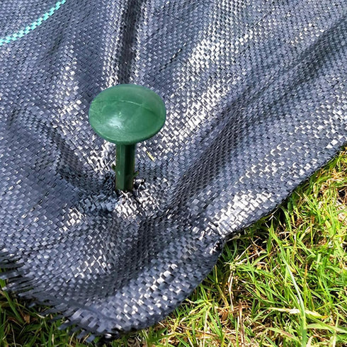 50/100/150 Pack 6 Inch Plastic Garden Lawn Stakes, Landscape Anchors Rustproof Spikes for Ground Lawn Edging, Weed Fabric, Tarp, Christmas Yard De...