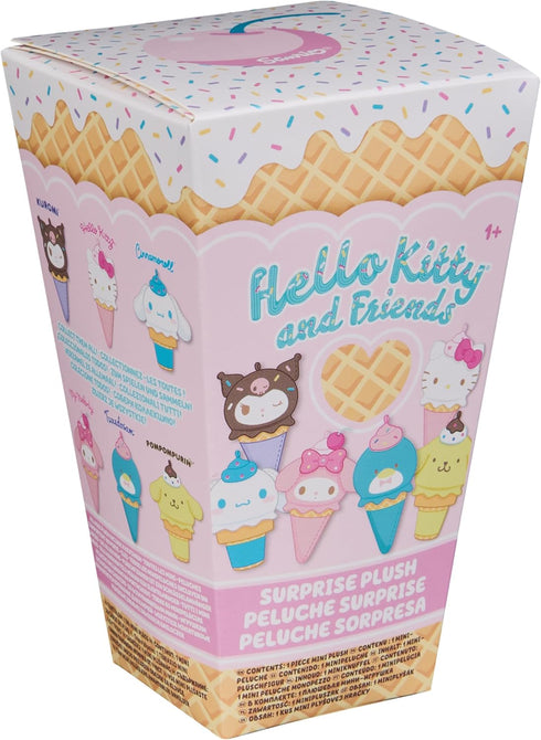 GUND Sanrio Hello Kitty and Friends Ice Cream Surprise Plush Toy, Mystery Unboxing Stuffed Animal for Ages 1 and Up, Multicolor, 4” (1 of 6 Styles...