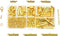 Mandala Crafts Gold Seed Beads Sliders Clasps for Jewelry Making Bead Looms - 600 PCs Slide Connectors Bars End Clasp Tubes Caps Jewelry Finding K...