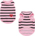 Queenmore Dogs Cats Cotton Vest,Dog Striped T-Shirt,Soft Cool TShirts Sleeveless Stripe Vests for Small Medium and Large Dogs&Cats...