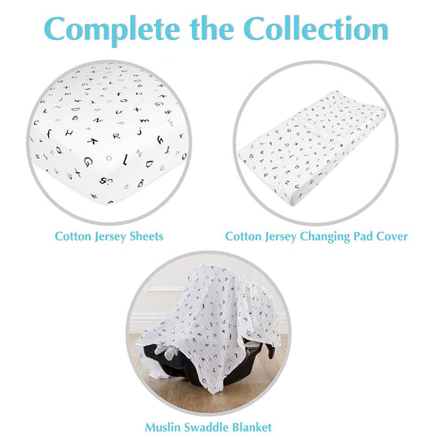 American Baby Company 100% Natural Cotton Fitted Pack and Play Sheet 39" x 27" - Soft & Breathable Pack N Play Sheet for Playpen, Playard & Mini C...