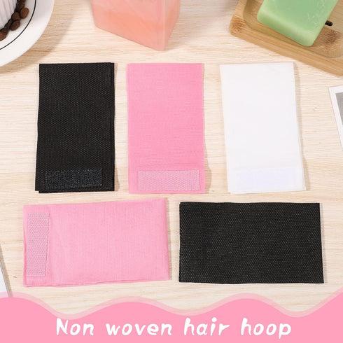 Pimoys 30 Count Disposable Headbands for Facials Women Skincare Headbands Facial Headband Stretch Makeup Headbands for Women Girls Salons Bath Mak...