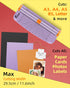 Firbon Purple A5 Paper Cutter, Straight Small Paper Trimmer with Side Ruler for Scrapbooking Craft, Paper, Coupon, Label, Cardstock...