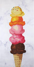 Camelot Dots Advanced Collection of Diamond Facet Painting Art Kits, 15 in x 29.3 in, Ice Cream...