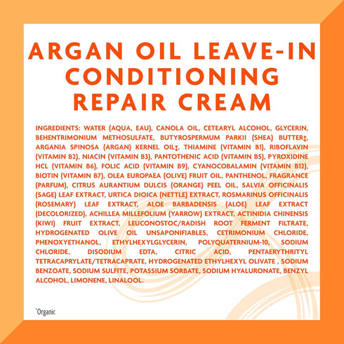 Cantu Leave-In Conditioning Repair Cream with Argan Oil, 16 oz (Packaging May Vary)...