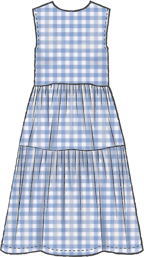 McCall's Patterns McCall's Women's Knee Length Pleated Dress, Sizes 14-22 Sewing Pattern, White...