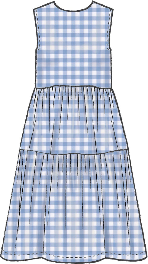 McCall's Patterns McCall's Women's Knee Length Pleated Dress, Sizes 6-14 Sewing Pattern, White...