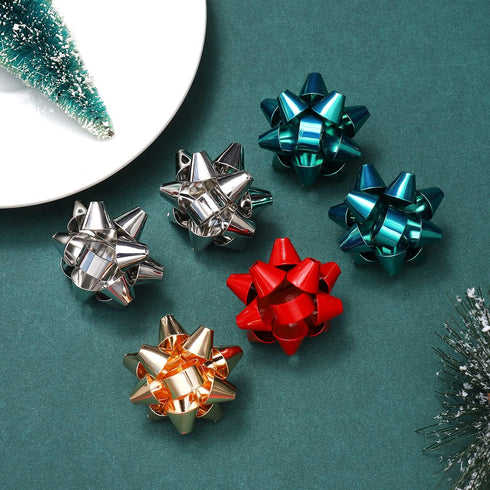 XOCARTIGE Christmas Brooch Pins Festive Xmas Bow Brooches for Women Girls Winter Holiday Party Gifts...