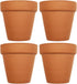 Set of 4 Archway Lawn & Garden Mini Flower Pots - 2.5" x 2.5" Terra Cotta Black Duck Brand (4)...