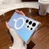 for Samsung Galaxy S23 Ultra Mag-Safe Case,Slim Shockproof Protective Cover with Magnetic,Frosted Hard Back Soft Silicone TPU Bumper Phone Case Co...