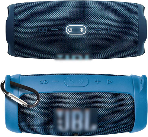 Silicone Case Cover for JBL Charge 5 Waterproof Portable Bluetooth Speaker, Travel Carrying Protective Gel Soft Skin, Waterproof Rubber Pouch with...