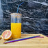 Colorful Stainless Steel Straws, 4pcs Ultra Long 12" Reusable Rainbow Color Drinking Straws with Silicone Tips and Cleaning Brush...