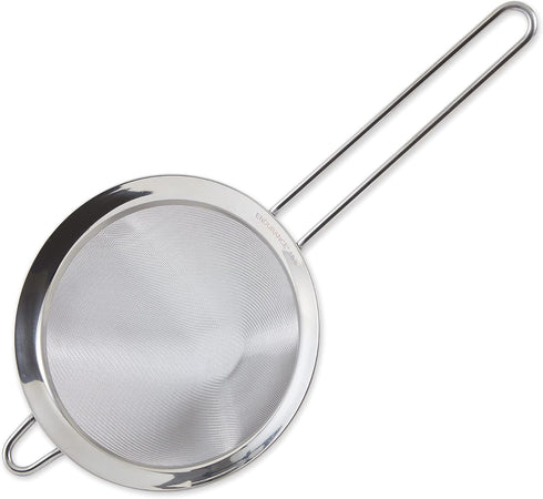 RSVP International Endurance Kitchen Collection, Stainless Steel Fine Mesh Conical Sieve/Colander, Multi-Purpose for Cooking, Baking, Loose Leaf T...