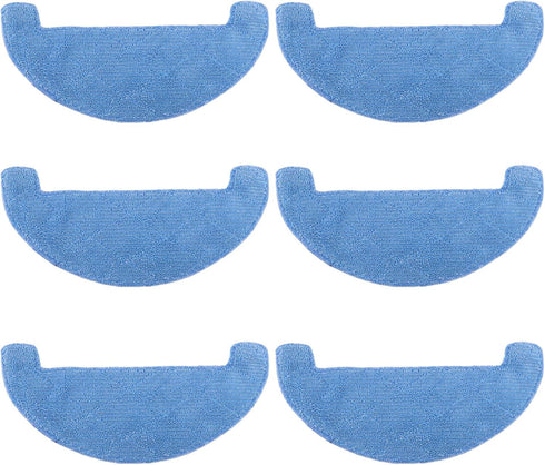 6Pcs Sweeping Robot Cleaning Cloth Replacement Compatible with Bagotte BG700 BG800 Robot Vacuum Cleaner Mops Home Accessories Blue...
