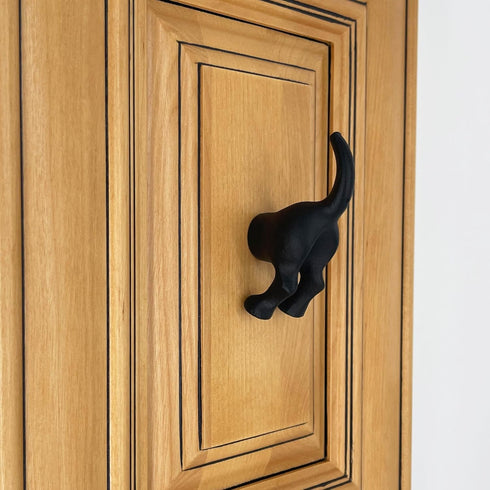 – 3.5” DOG TAIL HOOK - Animal Farmhouse style Kitchen Hook – 3.5 in Rustic Iron Hook for Cups, Towels, Utensils - includes all mounting hardware –...