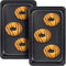 Baking Sheet Pans, Cookie Tray, Nonstick Heavy Carbon Steel Bakeware, 2-Pack, 12 X 7.5 Inches (Inner 11 X 6.9)...
