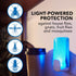 Raid Essentials Flying Insect Light Trap Starter Kit, 1 Plug-In Device + 1 Cartridge, Featuring Light Powered Attraction...