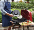 Outset Grill and Kitchen Apron, Cross Back Blue Denim Apron With Pockets, 27" x 30"...