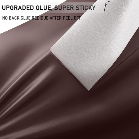 YAFLC Self Adhesive Leather Repair Tape Kit, 4"x 63" Leather Repair Patch for Furniture, Leather Repair Patch for Car seat, Sofas, Couch, Boat Sea...
