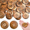 50 Pcs 2.36inch Large Wood Buttons, 4 Holes Big Size Round Sewing Button 60mm Natural Wooden Buttons for Craft DIY Projects Sewing Decoration Bag ...