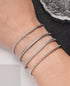 Tornito 8Pcs Chain Bracelet Stainless Steel Curb Width Rope Figaro Cuban Link Paperclip Twist Chain Bracelets Set for Men Women 7.5/8.3/9.0 Inches...
