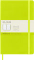 Moleskine Classic Notebook, Hard Cover, Large (5" x 8.25") Plain/Blank, Lemon Green, 240 Pages...