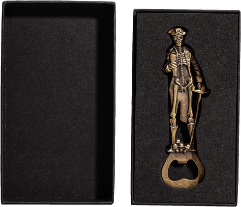 Pirate Skeleton Skull Beer Bottle Opener,Wine Opener Barware for Men, Husband, Dad, Boyfriend...