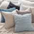 MIULEE Set of 2 Decorative Boho Throw Pillow Covers Linen Striped Jacquard Pattern Cushion Covers for Sofa Couch Living Room Bedroom 18x18 Inch Na...