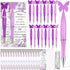 36 Set Baby Shower Favors Butterfly Pens Bulk with It's a Girl Purple and Pink Ballpoint Pens Thank You Cards OPP Bags Cable Ties Return Gifts for...