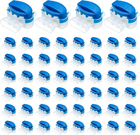 3 Way Wire Connectors Locks Wire Connectors Electrical IDC 314-box Wire Connectors Self-Stripping Pigtail Connectors for 22-14 AWG Cables Robotic ...
