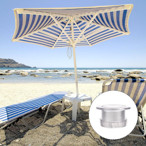 Parasol Umbrella Hole Ring Plug and Cap Set, ABS Plastic Thickened Patio Table Umbrella Hole Insert Umbrella Table Ring for Outdoor Garden Patio Y...