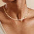 Dremmy Studios Dainty Gold Choker Necklace for Women 14K Gold Plated Coin Disc Figaro Layered Beaded Flat Mariner Sideways Cross Wishbone Link Cla...