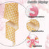 Ice Cream Cone Wired Edge Ribbon Pink Sprinkles Craft Fabric Ribbon for Summer Wreath Bow DIY Wrapping Party Decor, 2 Rolls, 20 Yard...