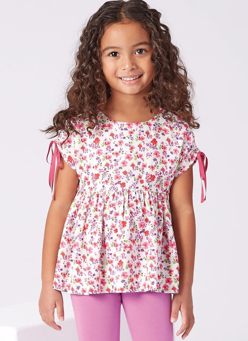 New Look Children's Top and Knit Leggings Sewing Pattern Kit, Design Code N6761, Sizes 3-4-5-6-7-8, Multicolor...