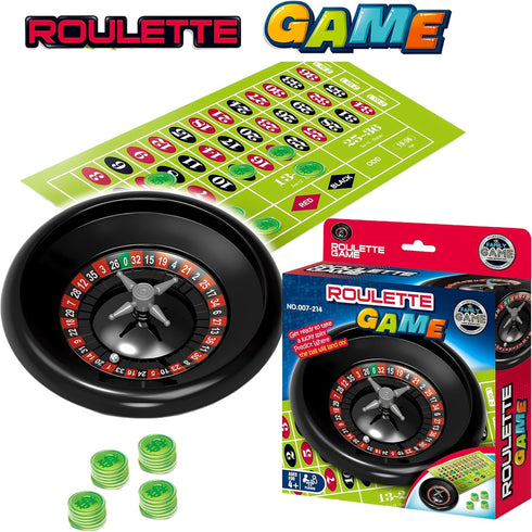 Roulette Wheel Game Set,Board Game for Kids 4-12,Small Size Family Game for Children...