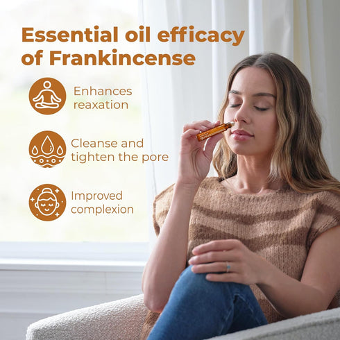 Spanish Premium Frankincense Oil Roll On – 100% Pure & Natural Frankincense Essential Oils - Versatile Aromatherapy for Mind, Body & Skin...