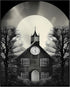 Posterizer 1 pcs-hunting church building-black and white collage-Abstract & Modern Art-Retro Art-Gift for Art Lovers- UNFRAMED Wall Art...