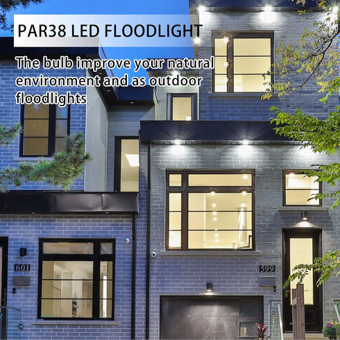 PAR38 LED Outdoor Flood Light Bulbs 2 Pack?Dimmable 20W(200W Equivalent) E26 Base Flood Light Bulbs,5000K Daylight 1800 Lumens LED Flood Light for...
